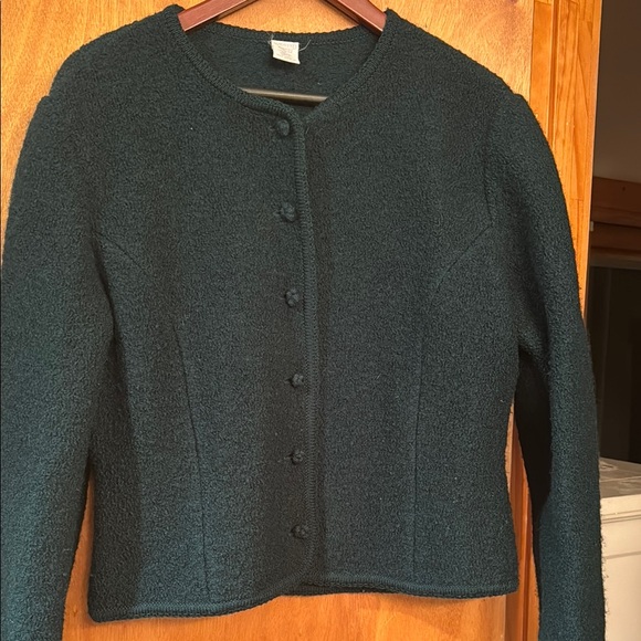 Lands' End Jackets & Blazers - Lands End  Dark Green Wool Jacket